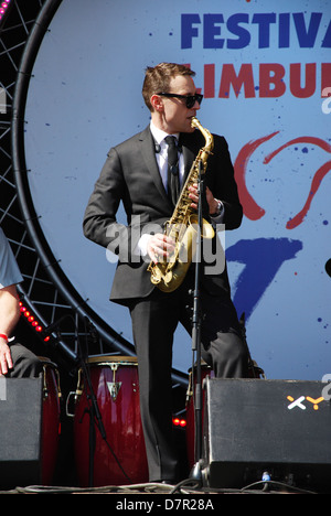 Benjamin Herman et nouvelle convention collective 2013 Cool à Bevrijdingsfestival Limburg Pays-Bas Banque D'Images