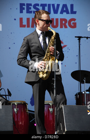 Benjamin Herman et nouvelle convention collective 2013 Cool à Bevrijdingsfestival Limburg Pays-Bas Banque D'Images