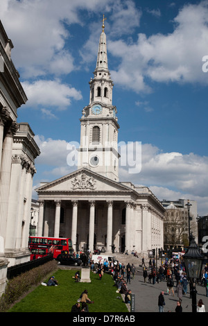 St Martin-in-the-Field church, Londres, Angleterre, Royaume-Uni Banque D'Images