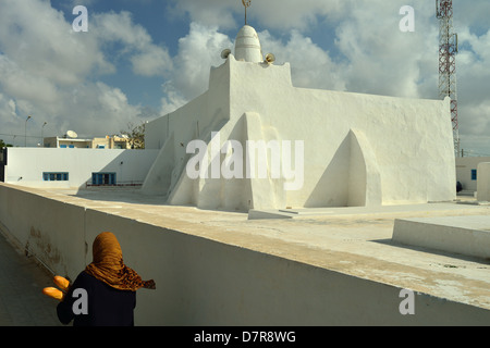 Mosquée de Al peut, Djerba, Tunisie Banque D'Images