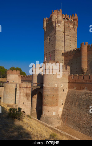 Château De La Mota (15e siècle), Medina del Campo. La province de Valladolid, Castille-Leon, Espagne. Banque D'Images