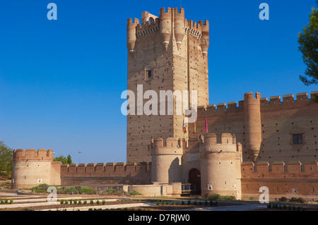 Château De La Mota (15e siècle), Medina del Campo. La province de Valladolid, Castille-Leon, Espagne. Banque D'Images