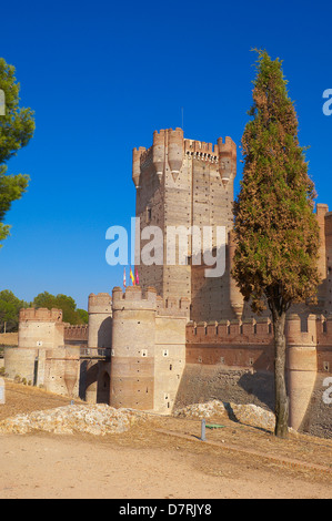 Château De La Mota (15e siècle), Medina del Campo. La province de Valladolid, Castille-Leon, Espagne. Banque D'Images