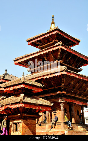 temple, place Durbar, Katmandou, Népal Banque D'Images