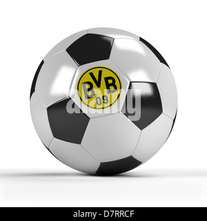 Boule Rétroviseur Borussia Dortmund - Accessoire Voiture Fan BVB - Noir Et Jaune
