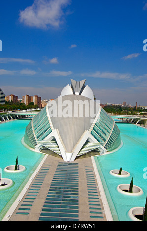 L' L'Hemisferic, par S. Calatrava. Cité des Arts et des Sciences. Communauté de Valence. Valence. Espagne Banque D'Images