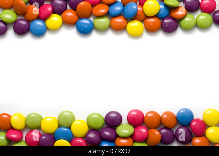 A la frontière de yummies colorés Banque D'Images