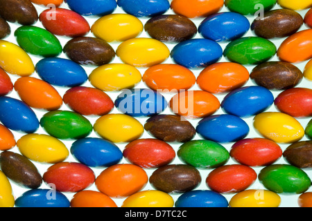 Un mur de m&ms Banque D'Images