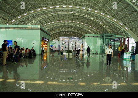 Aéroport de Chengdu, province du Sichuan, Chine Banque D'Images