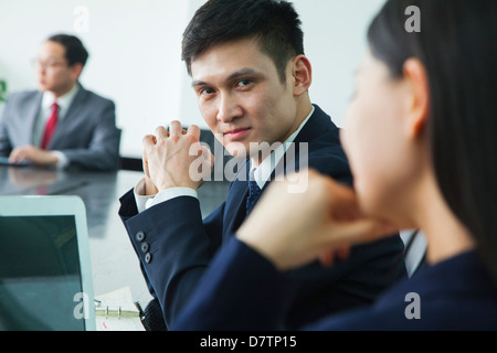 Businessman Looking at Camera Banque D'Images