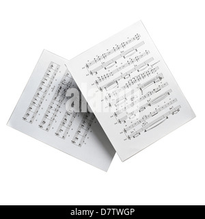 Pages de partitions Banque D'Images