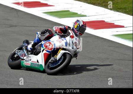 Monza, Italie. 12 mai 2013. Jonathan Rea lors du Championnat Superbike de Monza. Banque D'Images