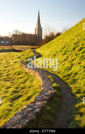 Eglise St Mary, Kidwelly, Carmarthenshire, Pays de Galles, Royaume-Uni Banque D'Images