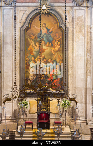 Cathédrale Se dans le quartier d'Alfama, Lisbonne, Portugal Banque D'Images