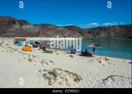Playa Tecolote, Baja California, Mexique Banque D'Images