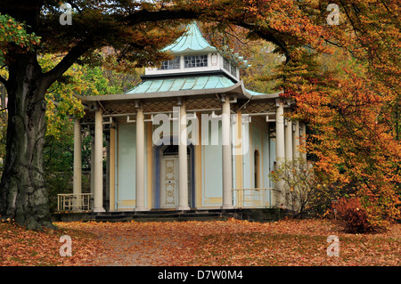 Dresde, Chinesicher Pavillon im Schlosspark Pillnitz, Sachsen, Allemagne Banque D'Images