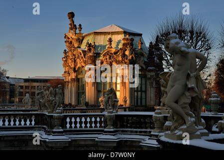 Dresde Zwinger im Wallpavillon, Sachsen, Allemagne Banque D'Images