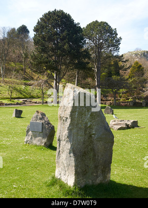 Stone Circle à Happy Garden à Llandudno North Wales UK Banque D'Images