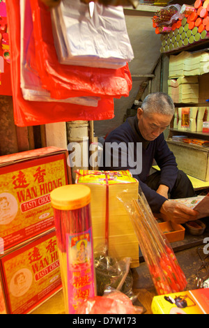 Food traditionnel, Hong Kong, Chine Banque D'Images