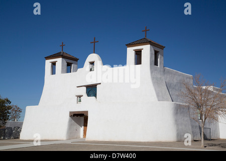 L'église Saint Augustin, isleta pueblo, New Mexico, USA Banque D'Images