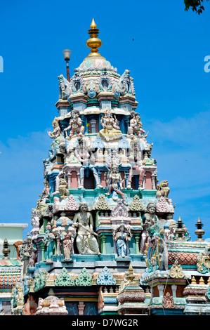 Asie Malaisie Penang Georgetown Maha Mariamman Temple Hindou Banque D'Images