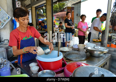 Asie Malaisie Penang Chinatown petits restos Banque D'Images