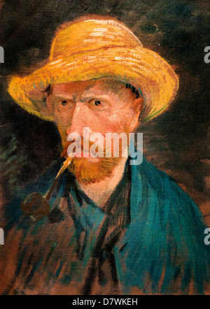 Self Portrait 1887 Vincent van Gogh 1853 - 1890 Pays-Bas néerlandais post impressionnisme Banque D'Images