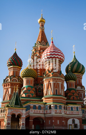 La Cathédrale Saint Basile à Moscou sur la Place Rouge Banque D'Images