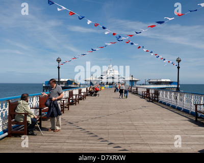 La jetée de Llandudno North Wales UK Banque D'Images