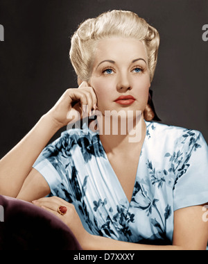 BETTY GRABLE (1916-1973) Actrice américaine vers 1945 Banque D'Images