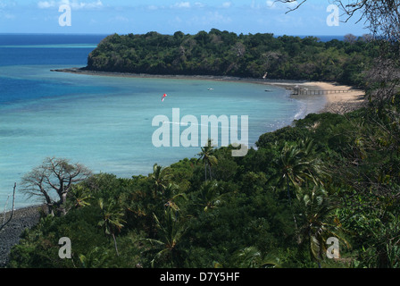 Plage de n'gouja à Mayotte, l'île de France Banque D'Images