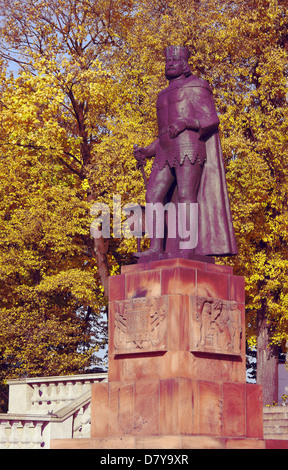 Monument à Boleslaw Chrobry, roi de Pologne, Gniezno Banque D'Images