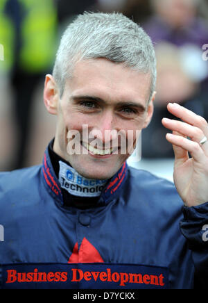 PAUL MULRENNAN JOCKEY HIPPODROME DE YORK YORK ANGLETERRE 15 Mai 2013 Banque D'Images