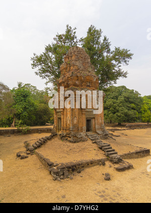 Ruines du temple. Bakong. Roluos. Parc archéologique d'Angkor. Siem Reap. Cambodge Banque D'Images
