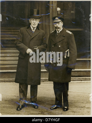 Le président Wilson et Le Roi George V d'Angleterre Banque D'Images