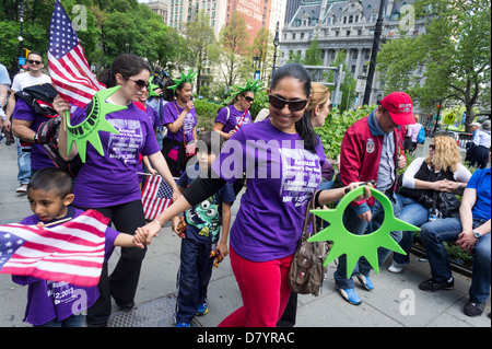 Anniversaire de la marche contre la violence domestique Banque D'Images