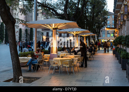 Soirée de printemps à Barcelone Banque D'Images