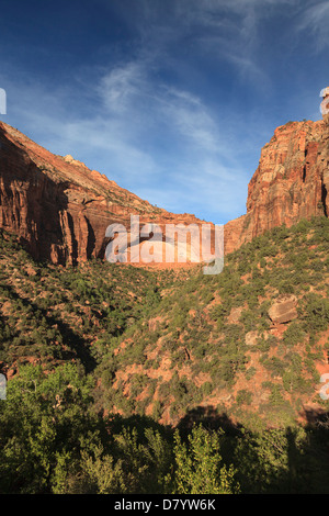 USA, Utah, Zion National Park, Grande Arche Banque D'Images