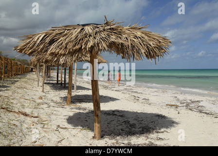 Plage, Cayo Coco, Cuba Banque D'Images