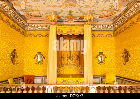 Chambre Jaune, Nouveau Château De Schleissheim, Oberschleißheim, Bavière, Allemagne Banque D'Images