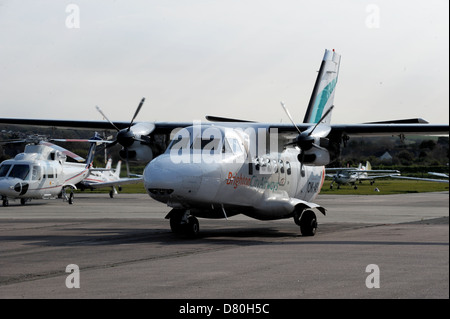 Brighton City Airways avion à Brighton et Londres City Airport Banque D'Images