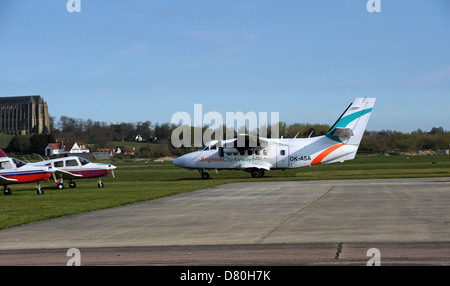 Brighton City Airways avion à Brighton et Londres City Airport Banque D'Images