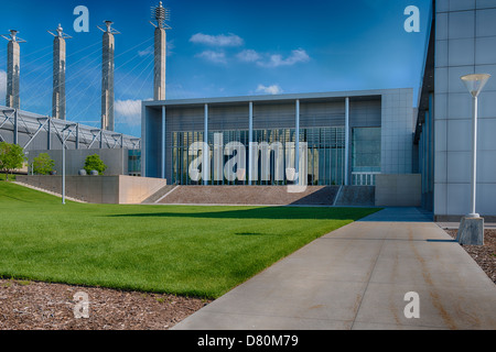 Photographie de l'extérieur de la grande salle de bal de la Kansas City Convention Center. Kansas City, MO. Banque D'Images