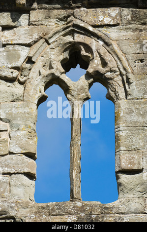 Détail de la fenêtre, la cathédrale de Dunkeld, Perthshire, en Écosse. Banque D'Images