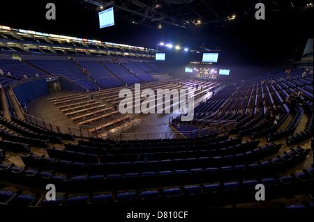 Londres, Royaume-Uni. 16 mai 2013. Vue générale de l'O2 Arena. Le McCoy's 2013 Premier League Championnat de fléchettes PDC de l'O2 Arena. Credit : Action Plus de Sports / Alamy Live News Banque D'Images