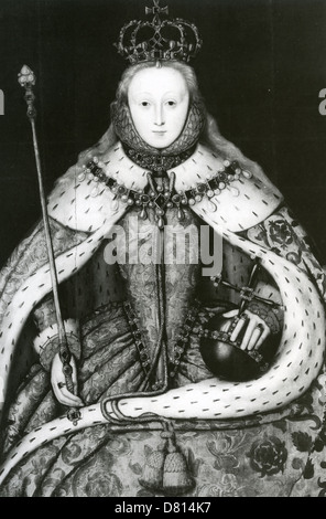 La reine Elizabeth I D'ANGLETERRE (Maalouf) Banque D'Images