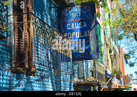 Les rues colorées du Camineta Domaine de La Boca, Buenos Aires, Argentine Banque D'Images