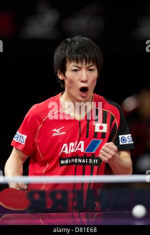 Kenta Matsudaira (JPN), le 16 mai 2013 - Tennis de Table : Monde Tennis de Table Champioship 2013 Masculin deuxième tour au Palais Omnisport de Bercy à Paris, France (Photo par Enrico Calderoni/AFLO SPORT) Banque D'Images