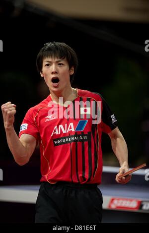 Kenta Matsudaira (JPN), le 16 mai 2013 - Tennis de Table : Monde Tennis de Table Champioship 2013 Masculin deuxième tour au Palais Omnisport de Bercy à Paris, France (Photo par Enrico Calderoni/AFLO SPORT) Banque D'Images