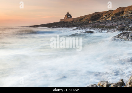 La maison de bain à Howick, un bâtiment classé Grade II sur la côte sud de Craster Northumberland Banque D'Images